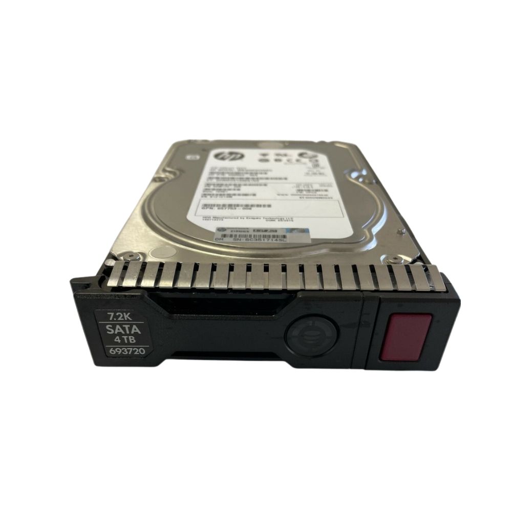HPE 4TB 7.2K 3.5-inch SATA 6Gb/s SC Midline Hard Drive w/ caddy