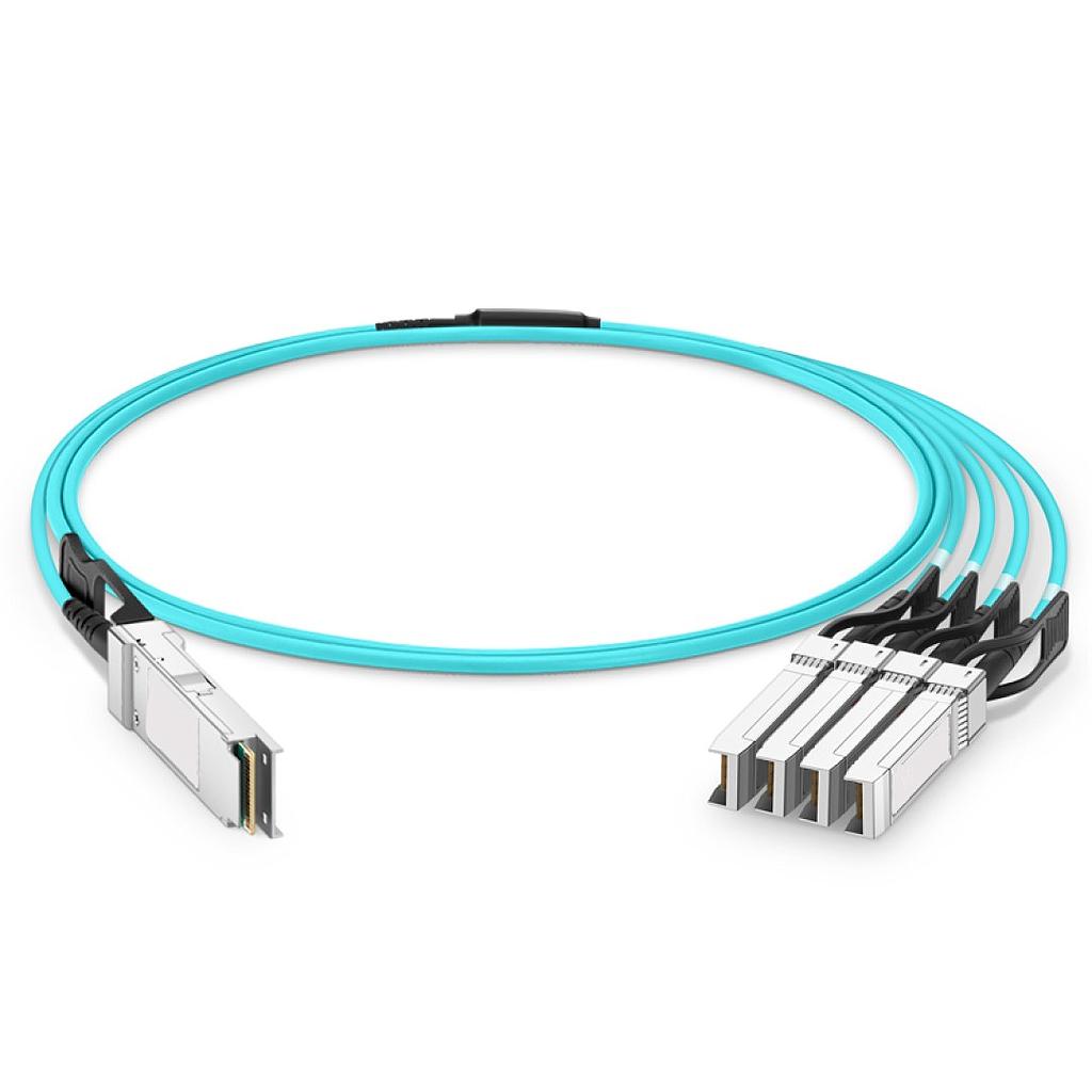Arpers Breakout Cable óptico activo (AOC) 40G QSFP+ a 4x10G SFP+, 3m, compatible with Cisco