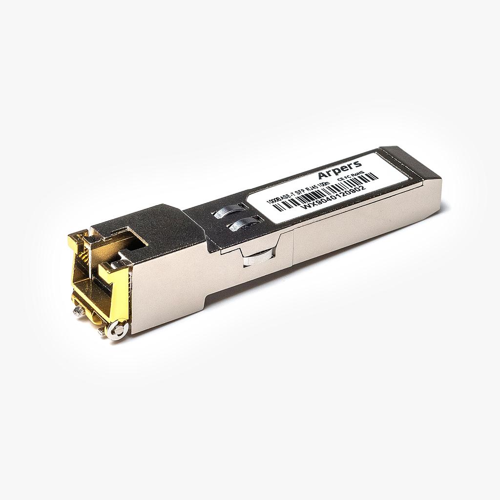 Arpers 1000BASE-T SFP, 100m, RJ-45, Copper Transceiver compatible with Juniper